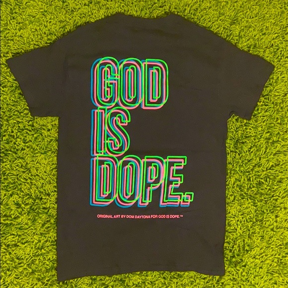 God Is Dope Tops Limited Edition Neon Colors God Is Dope Shirt Poshmark